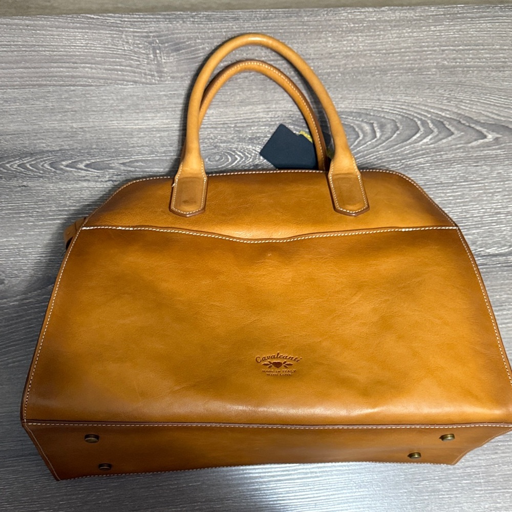 Cavalcanti Tan Leather Tote Bag